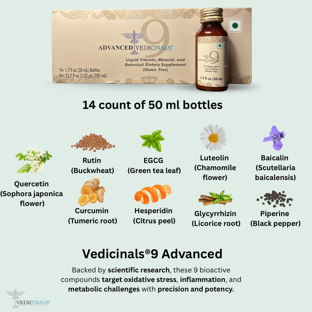 Vedicinals®9 Advanced - 14 Liquid Bottles