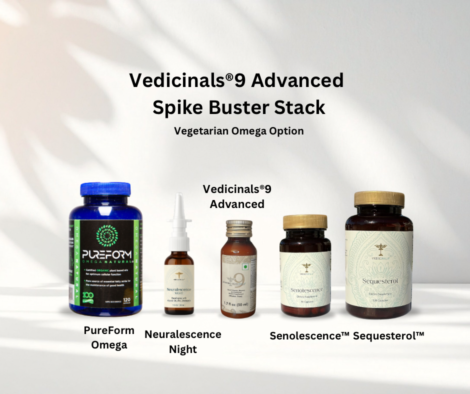 Vedicinals®9 Advanced Spike Buster Stack – Vegetarian Omega