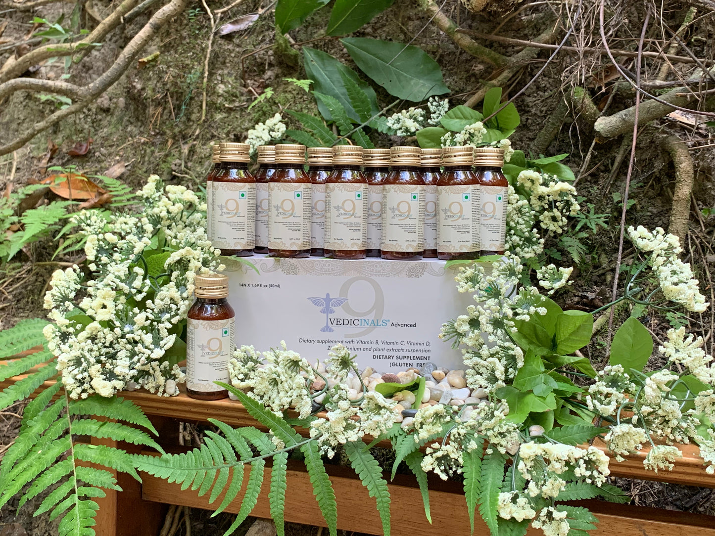 Vedicinals®9 Advanced - 9 Bioactive Compounds with 14 Liquid Bottles per Box