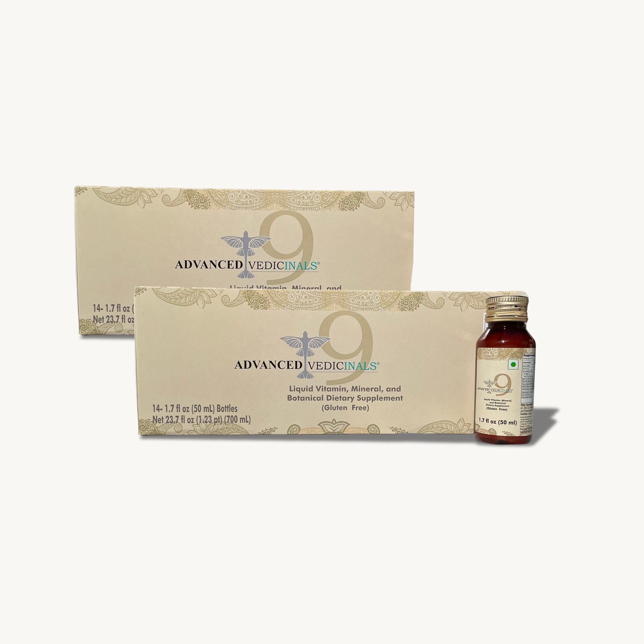 Vedicinals®9 Advanced — 2-Box Pack (56 Liquid Bottles)