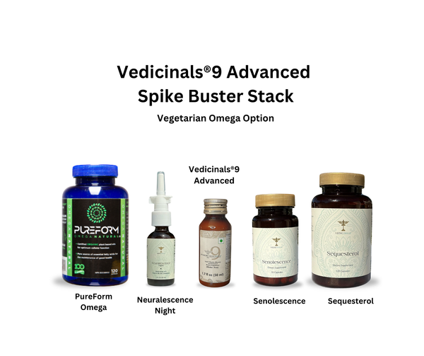 Vedicinals®9 Advanced Spike Buster Stack – Vegetarian Omega